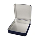 navy blue tin box